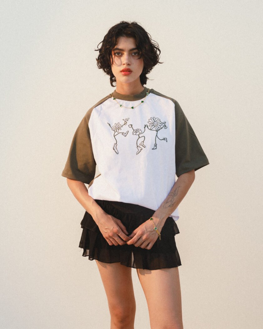 TWOJOES Turnsole Khaki Tee - Image 2